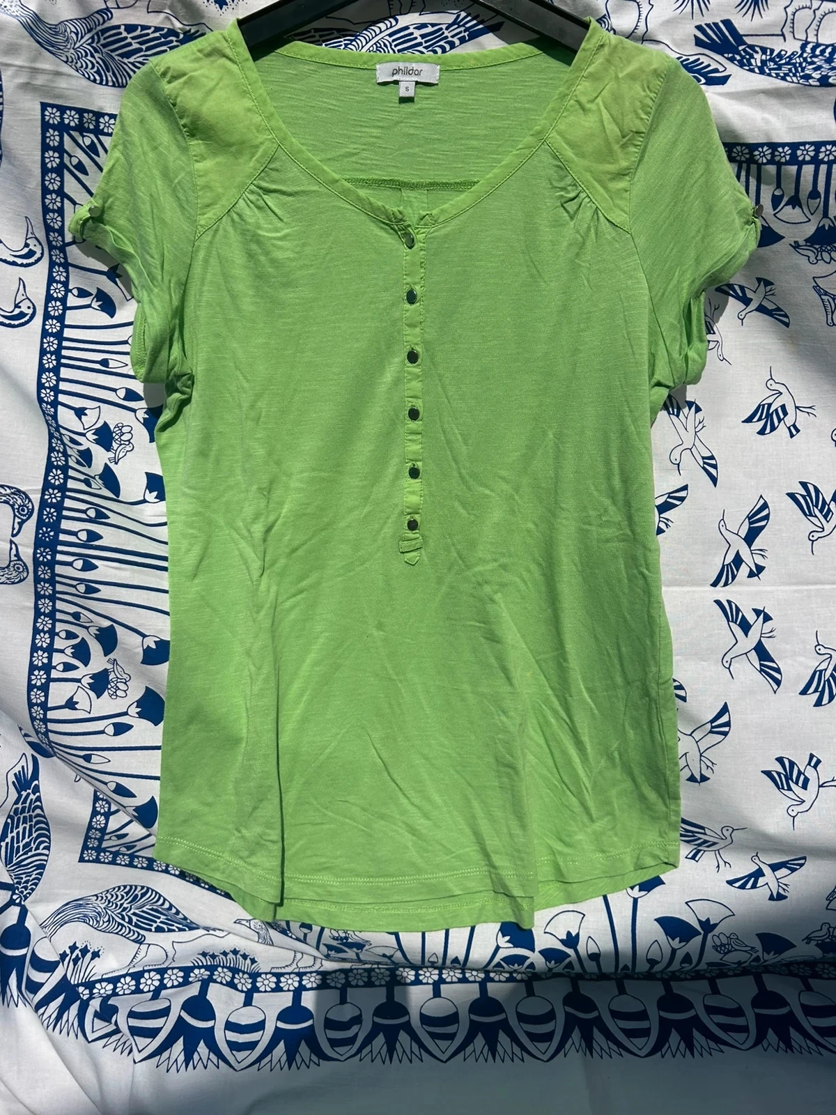 T shirt vert femme S/36 Phildar bon état